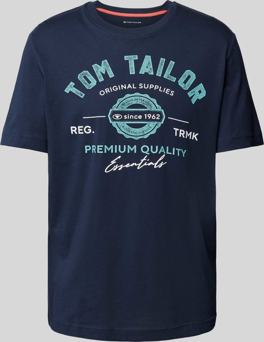 T-shirt Tom Tailor z krótkim rękawem w młodzieżowym stylu