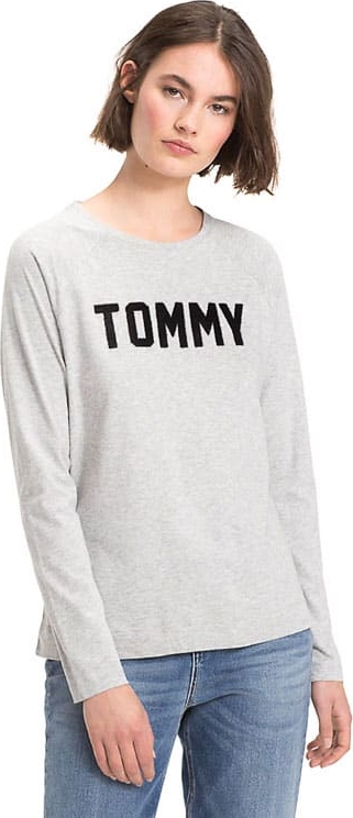 T-shirt Tommy Hilfiger w młodzieżowym stylu z długim rękawem