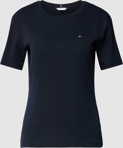 T-shirt Tommy Hilfiger w stylu casual z bawełny z okrągłym dekoltem