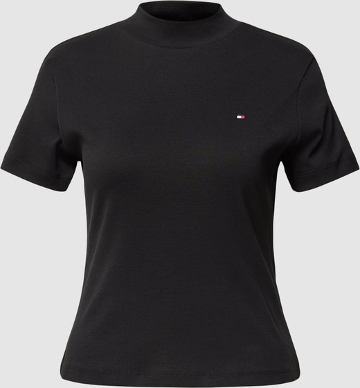 T-shirt Tommy Hilfiger w stylu casual z golfem z krótkim rękawem