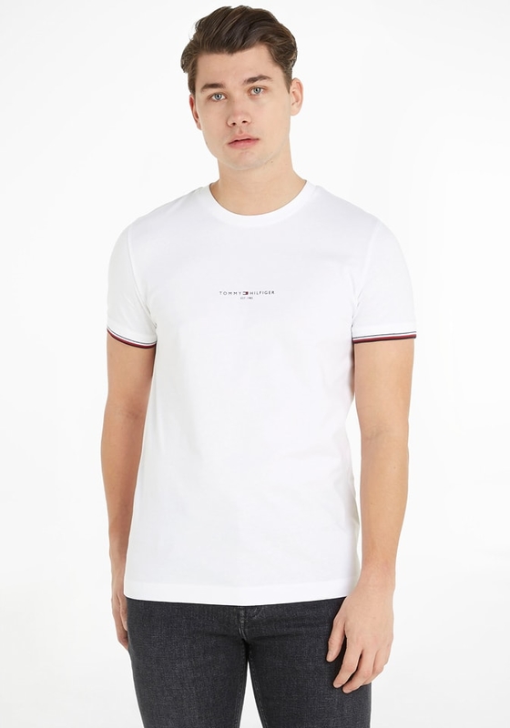T-shirt Tommy Hilfiger z bawełny z krótkim rękawem w stylu casual