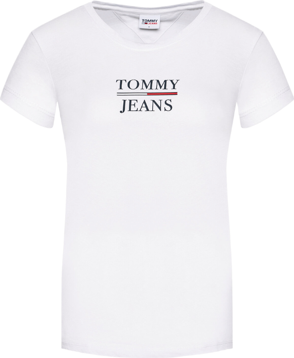 T-shirt Tommy Hilfiger z bawełny z krótkim rękawem z okrągłym dekoltem