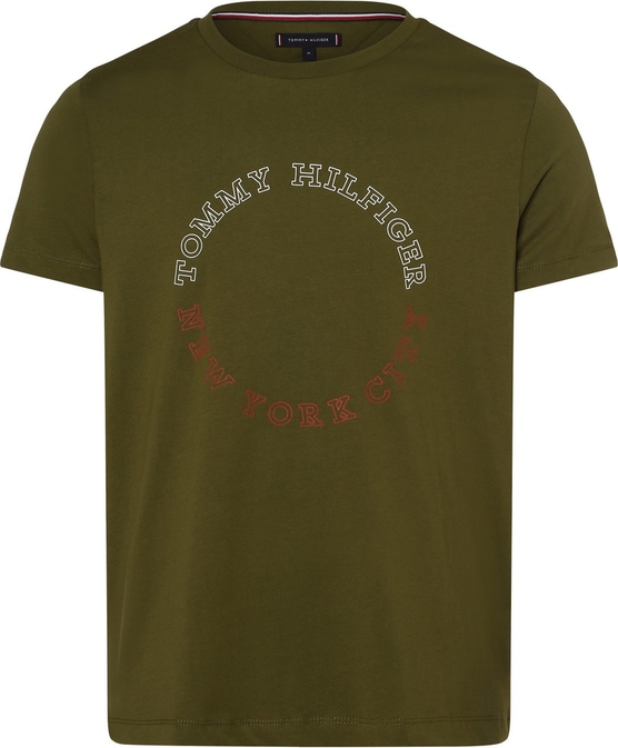 T-shirt Tommy Hilfiger z bawełny z nadrukiem