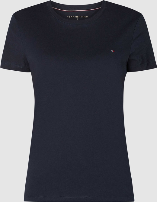 T-shirt Tommy Hilfiger z bawełny z okrągłym dekoltem z krótkim rękawem