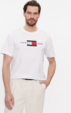 T-shirt Tommy Hilfiger z krótkim rękawem w młodzieżowym stylu