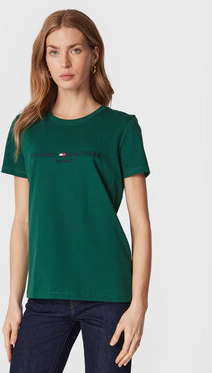 T-shirt Tommy Hilfiger z krótkim rękawem z okrągłym dekoltem w stylu casual