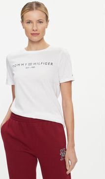 T-shirt Tommy Hilfiger z okrągłym dekoltem w młodzieżowym stylu z krótkim rękawem