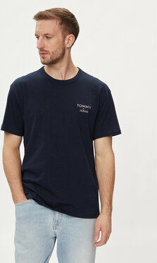 T-shirt Tommy Jeans w stylu casual z krótkim rękawem
