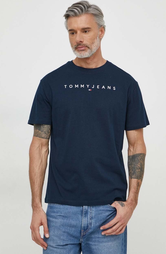 T-shirt Tommy Jeans z bawełny w młodzieżowym stylu z krótkim rękawem