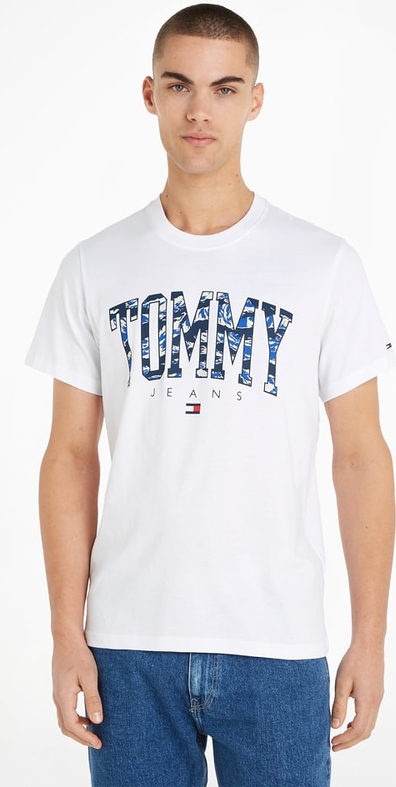 T-shirt Tommy Jeans z krótkim rękawem w młodzieżowym stylu