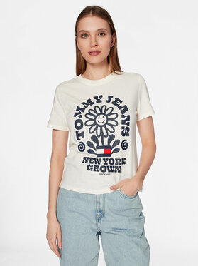 T-shirt Tommy Jeans z okrągłym dekoltem