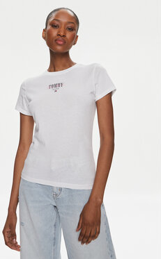 T-shirt Tommy Jeans z okrągłym dekoltem z krótkim rękawem w stylu casual
