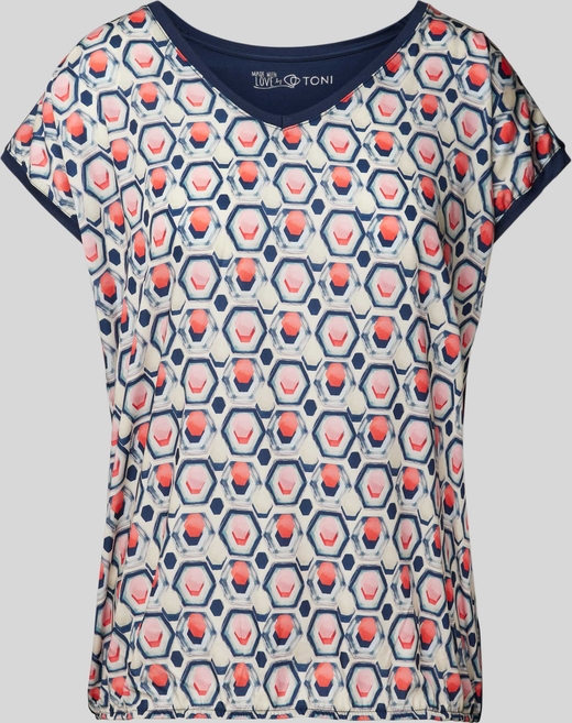T-shirt Toni Dress w młodzieżowym stylu z okrągłym dekoltem