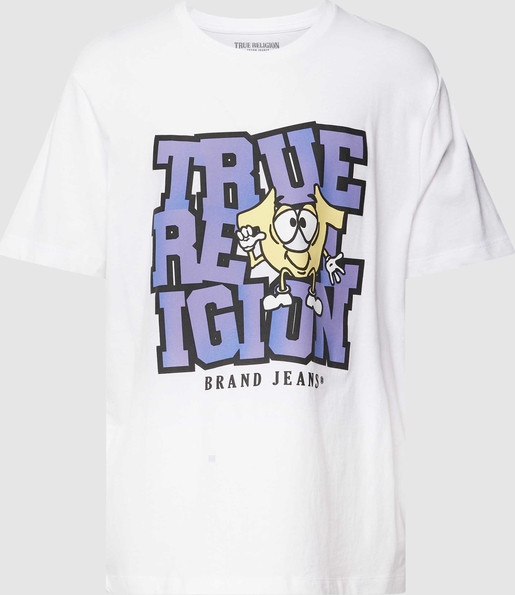 T-shirt True Religion z bawełny w młodzieżowym stylu z krótkim rękawem