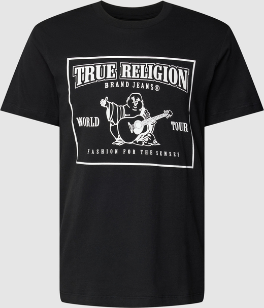 T-shirt True Religion z bawełny z krótkim rękawem w młodzieżowym stylu