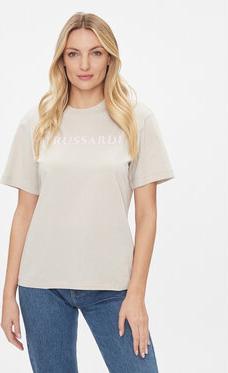 T-shirt Trussardi w młodzieżowym stylu z okrągłym dekoltem