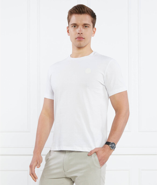 T-shirt Trussardi w stylu casual z krótkim rękawem z bawełny