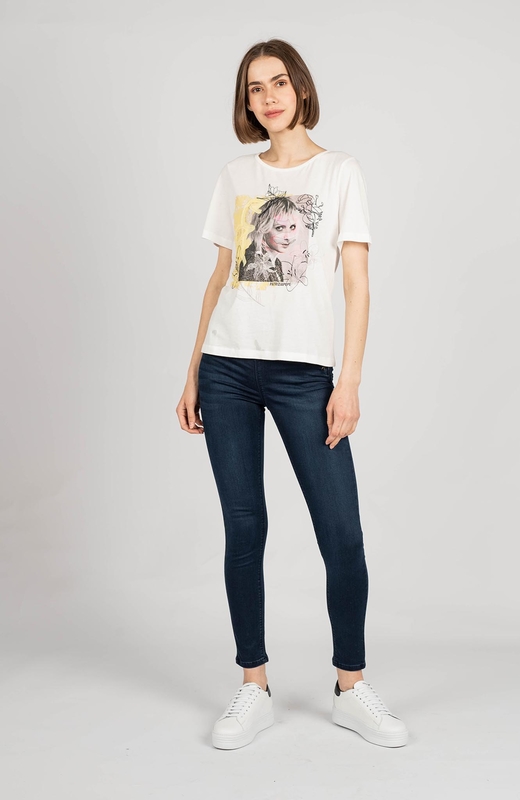 T-shirt ubierzsie.com w młodzieżowym stylu z krótkim rękawem z nadrukiem