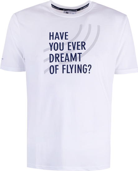 T-shirt ubierzsie.com w sportowym stylu z tkaniny z krótkim rękawem