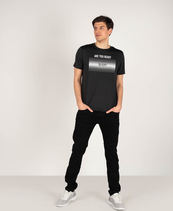 T-shirt ubierzsie.com z krótkim rękawem z tkaniny