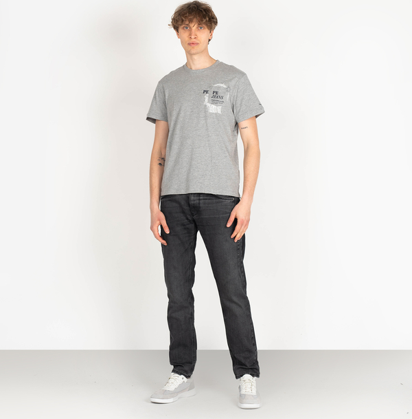T-shirt ubierzsie.com z krótkim rękawem z tkaniny z nadrukiem