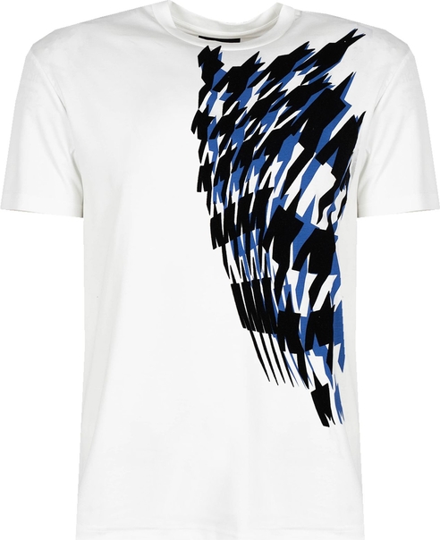 T-shirt ubierzsie.com z nadrukiem z tkaniny w młodzieżowym stylu