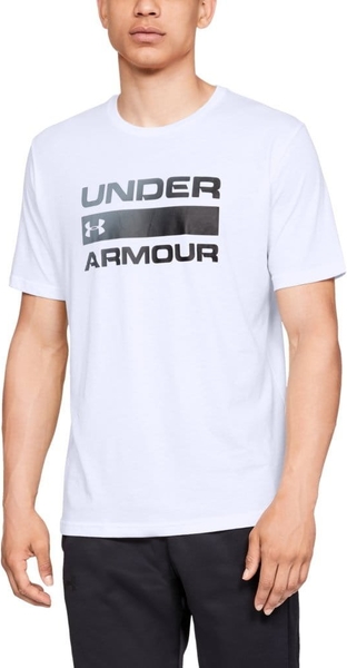 T-shirt Under Armour w młodzieżowym stylu z bawełny z krótkim rękawem