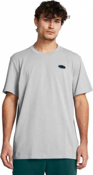 T-shirt Under Armour w sportowym stylu z bawełny z krótkim rękawem