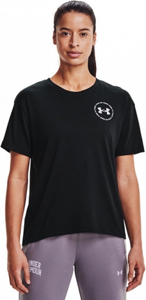 T-shirt Under Armour w sportowym stylu z bawełny z krótkim rękawem