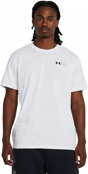 T-shirt Under Armour w sportowym stylu z krótkim rękawem z bawełny