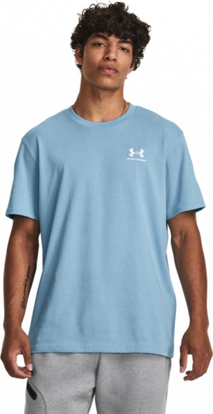 T-shirt Under Armour w sportowym stylu z nadrukiem z dzianiny
