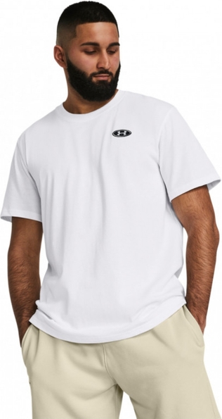T-shirt Under Armour w sportowym stylu z nadrukiem z krótkim rękawem