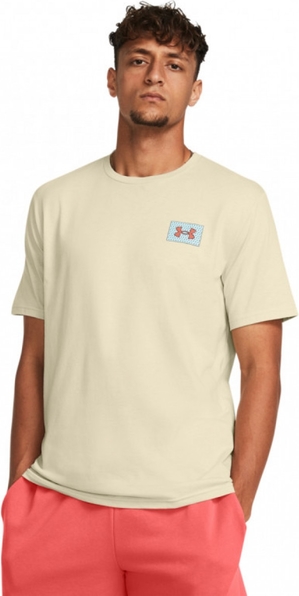 T-shirt Under Armour z nadrukiem z krótkim rękawem z bawełny