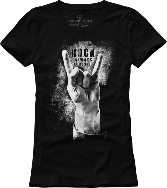 T-shirt Underworld z bawełny w rockowym stylu