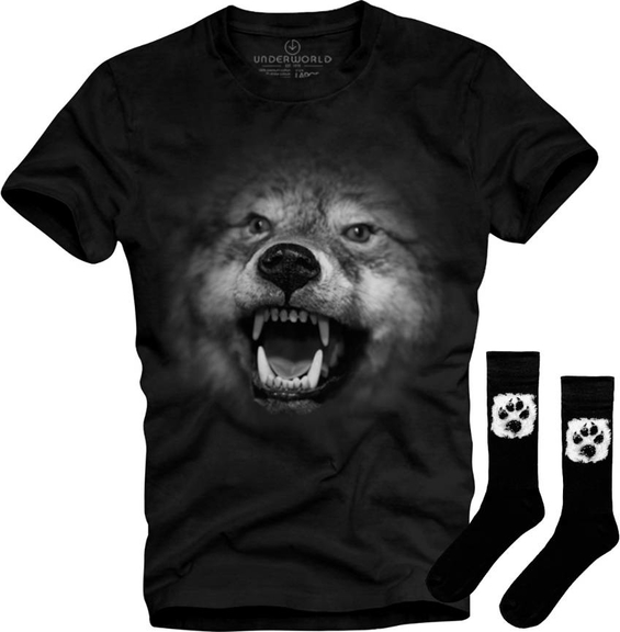 T-shirt Underworld z krótkim rękawem z nadrukiem w młodzieżowym stylu
