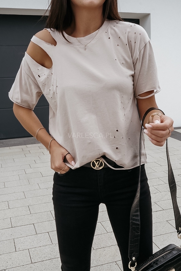 T-shirt VARLESCA z krótkim rękawem w stylu casual