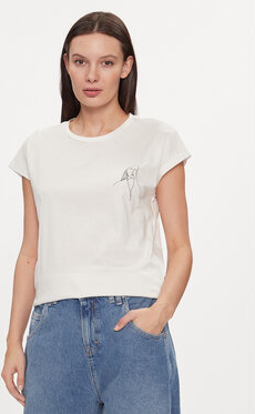 T-shirt Vero Moda w stylu casual z okrągłym dekoltem z krótkim rękawem