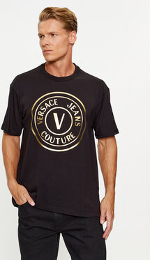 T-shirt Versace Jeans z krótkim rękawem w młodzieżowym stylu