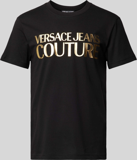 T-shirt Versace Jeans z nadrukiem z bawełny