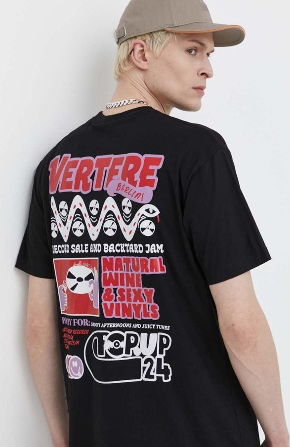 T-shirt Vertere Berlin z krótkim rękawem w młodzieżowym stylu z bawełny