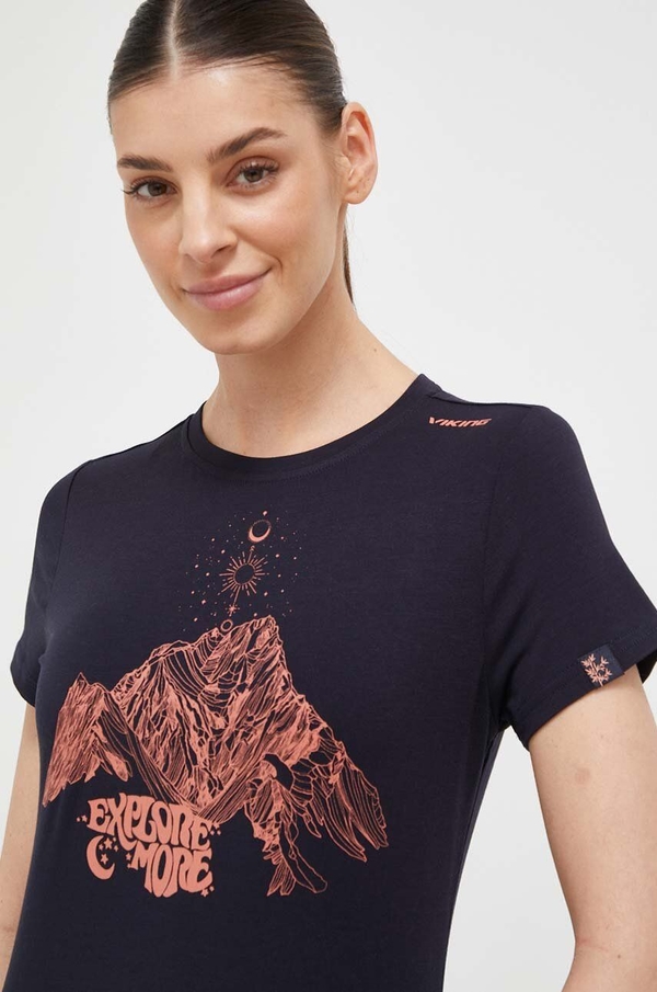 T-shirt Viking z okrągłym dekoltem w sportowym stylu