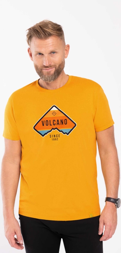 T-shirt Volcano z bawełny w młodzieżowym stylu