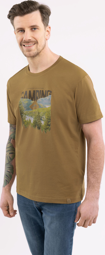 T-shirt Volcano z nadrukiem z krótkim rękawem