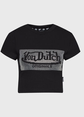 T-shirt Von Dutch w młodzieżowym stylu z krótkim rękawem