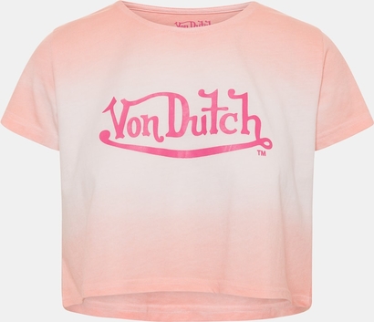 T-shirt Von Dutch z krótkim rękawem w młodzieżowym stylu