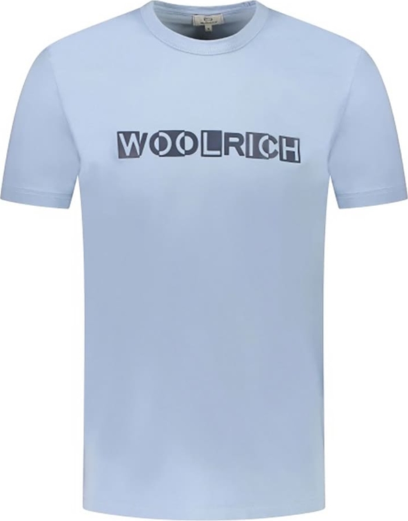 T-shirt Woolrich z bawełny w młodzieżowym stylu z krótkim rękawem