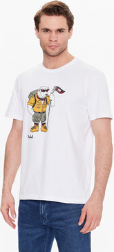 T-shirt Woolrich z nadrukiem z krótkim rękawem
