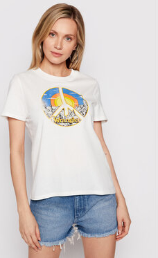 T-shirt Wrangler z krótkim rękawem z okrągłym dekoltem