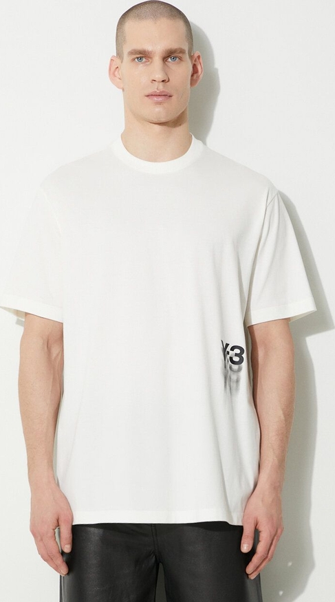 T-shirt Y-3 z krótkim rękawem z bawełny w stylu casual