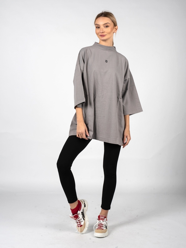 T-shirt Yeezy Gap Engineered By Balenciaga w stylu casual z okrągłym dekoltem z tkaniny